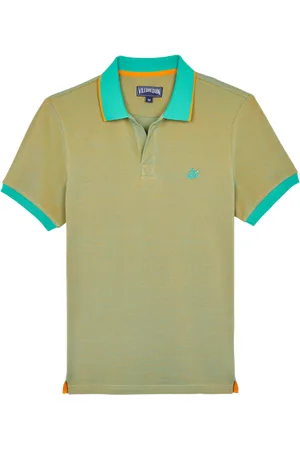 Vilebrequin Polo Uomo In Cotone Cangiante Tinta Unita