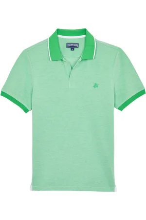 Vilebrequin Polo Uomo In Cotone Cangiante Tinta Unita