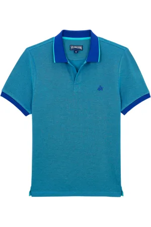 Vilebrequin Polo Uomo In Cotone Cangiante Tinta Unita