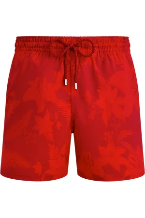 Vilebrequin Costume Da Bagno Uomo Corto Elasticizzato Flower Power