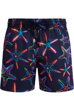 Vilebrequin Pantaloncini Mare Corti Uomo Elasticizzati Disco Stars