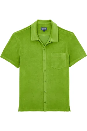 Vilebrequin Camicia Bowling In Cotone Tinta Unita