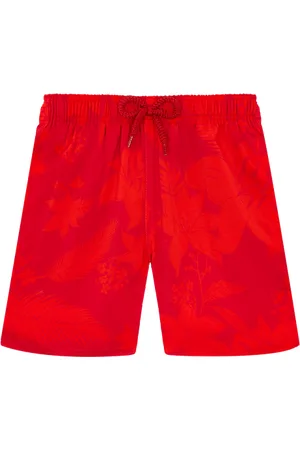 Vilebrequin Pantaloncini Mare Bambino Elasticizzati Flower Power