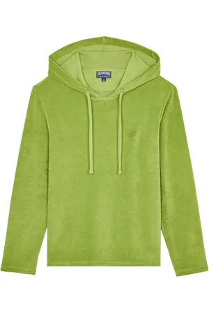 Vilebrequin T-shirt Uomo A Maniche Lunghe In Spugna Con Cappuccio