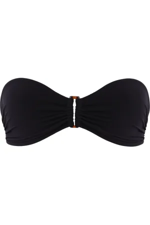 Vilebrequin Top Bikini Donna A Fascia Tinta Unita Con Anello