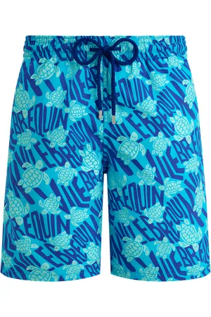 Vilebrequin Pantaloncini Mare Uomo Lunghi Ronde Des Tortues Logo