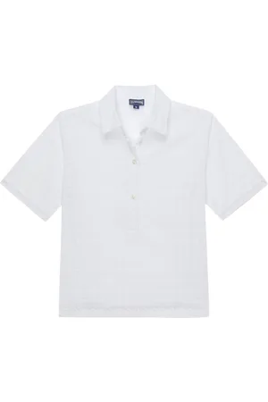 Vilebrequin Polo Donna In Cotone Broderie Anglaise