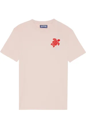 Vilebrequin T-shirt Uomo Ricamata In Cotone Biologico Turtle