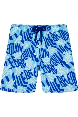 Vilebrequin Pantaloncini Mare Bambino Ronde Des Tortues Logo