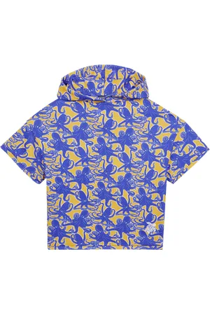 Vilebrequin T-shirt Bambino In Cotone Biologico Con Stampa Integrale Octopus