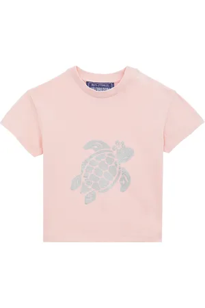 Vilebrequin T-shirt Neonato In Cotone Biologico Turtle Silver