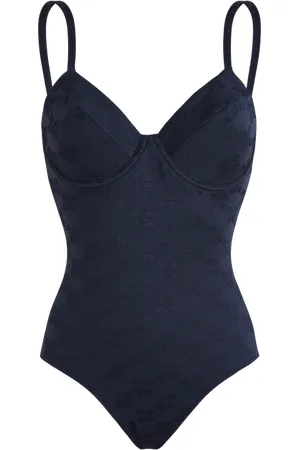 Vilebrequin Costume Intero Donna Con Ferretto Turtle Monogram Jacquard