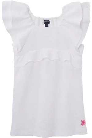 Vilebrequin Vestito Bambina In Cotone Ricamato Turtle