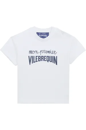Vilebrequin T-shirt Neonato In Cotone Biologico Con Logo In Rilievo