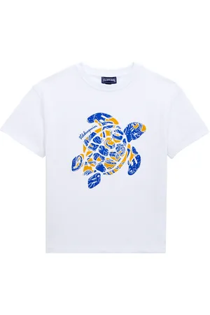 Vilebrequin T-shirt Bambino In Cotone Biologico Con Stampa Turtle Octopus
