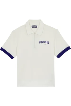 Vilebrequin Polo Uomo In Cotone Vintage Bicolor Logo