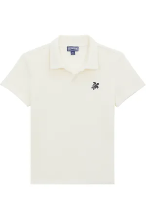 Vilebrequin Polo Bambino In Spugna Ricamata Turtle