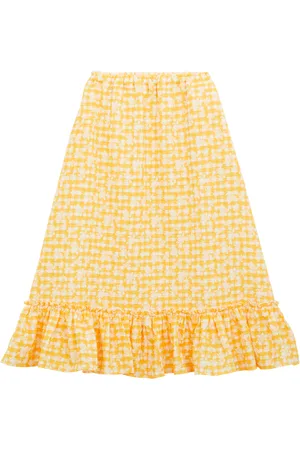 Vilebrequin Gonna Bambina In Cotone Turtle Vichy