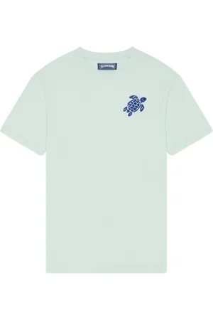 Vilebrequin T-shirt Uomo Ricamata In Cotone Biologico Turtle