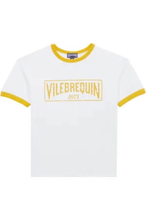 Vilebrequin T-shirt Bambino In Cotone Biologico Bicolor Logo