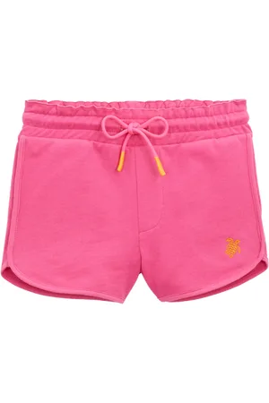Vilebrequin Shorts Da Bambina In Cotone Biologico Ricamati Turtle