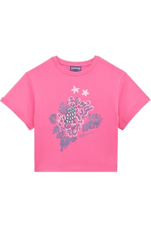 Vilebrequin T-shirt Bambina In Cotone Biologico Con Stampa