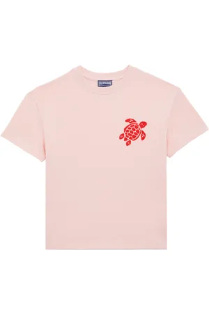 Vilebrequin T-shirt Bambino In Cotone Biologico Ricamata Turtle