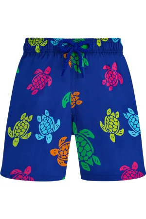 Vilebrequin Pantaloncini Mare Bambino Elasticizzati Tortue Multicolores