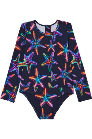Vilebrequin Costume Intero Bambina Rash Guard Disco Stars