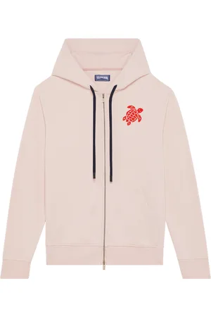 Vilebrequin Cardigan Uomo In Cotone Con Zip Integrale Turtle