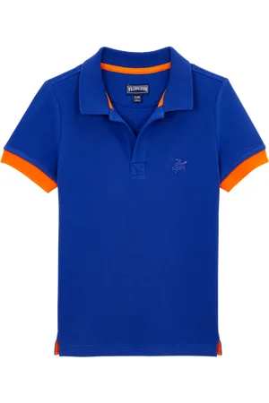 Vilebrequin Polo Bambino In Cotone Biologico Tinta Unita