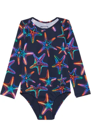 Vilebrequin Costume Intero Bambina Rash Guard Disco Stars