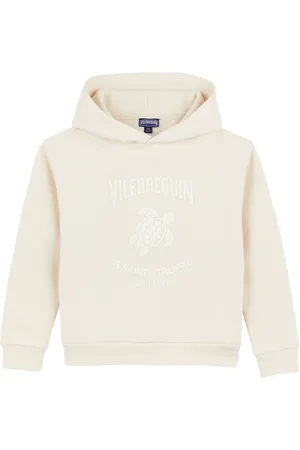 Vilebrequin Felpa Con Cappuccio In Pile Bambino Con Logo Applicato
