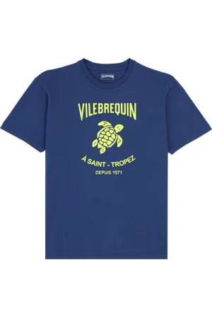 Vilebrequin T-shirt Uomo In Cotone Gomy Placed Logo