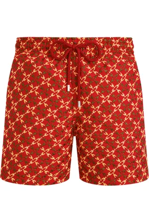 Vilebrequin Pantaloncini Mare Uomo Ricamati Homard Pixel
