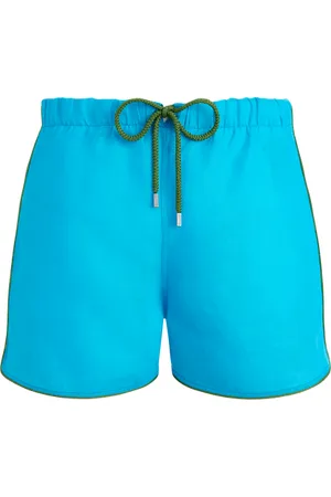 Vilebrequin Pantaloncini Mare Uomo In Lino Tinta Unita
