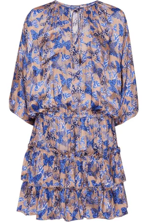 Vilebrequin Vestito Donna In Viscosa E Seta Disco Butterfly