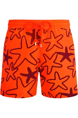 Vilebrequin Pantaloncini Mare Uomo Ultraleggeri E Ripiegabili Flocked Starlettes