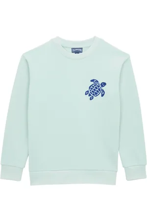 Vilebrequin Felpa Girocollo Bambini Ricamata Turtle
