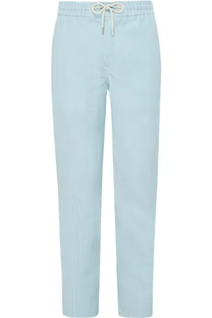 Vilebrequin Pantaloni Uomo In Lana Regular Fit Micro Rayures Tailoring