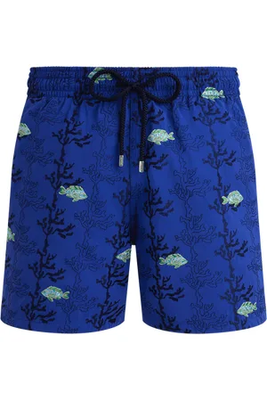 Vilebrequin Pantaloncini Mare Uomo Ricamati Seaweed