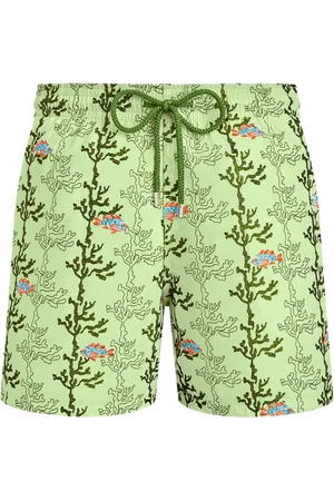 Vilebrequin Pantaloncini Mare Uomo Ricamati Seaweed