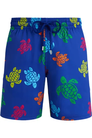 Vilebrequin Pantaloncini Mare Uomo Lunghi Elasticizzati Tortue Multicolore