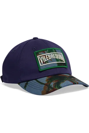 Vilebrequin Cappellino Uomo In Denim Palm Offspring