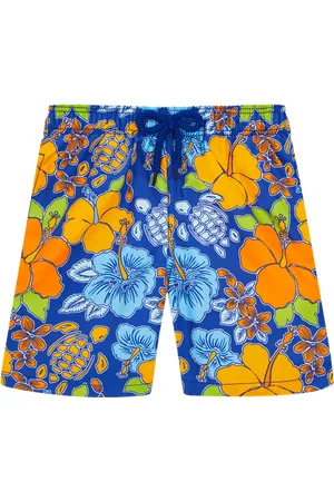 Vilebrequin Pantaloncini Mare Bambino Tropical Turtle