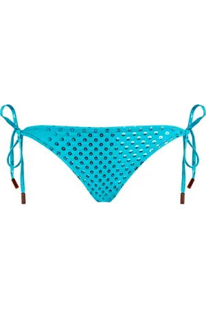 Vilebrequin Slip Bikini Donna Con Laccetti Laterali Relief Sparkling