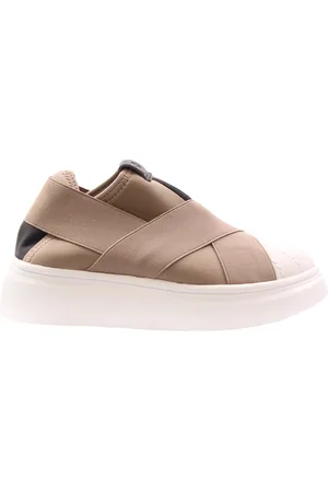 FESSURA Slip on bicolore in tela