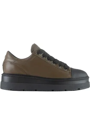 Panchic Lace up shoe leather rubberized leather