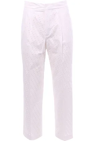 NUDE Pantalone in cotone perforato