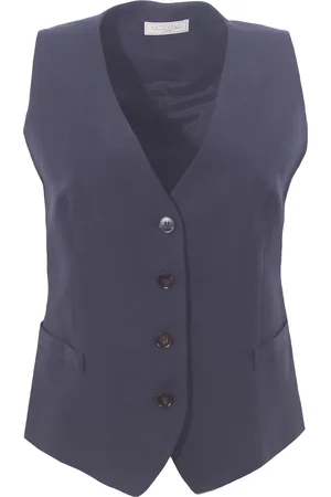 ANTONELLI Gilet in lino e viscosa